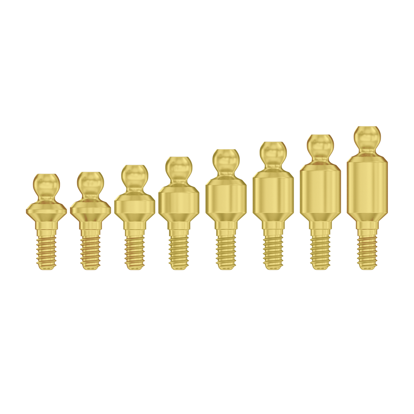 Straight Ball Attachment Full Set Ø2.42mm