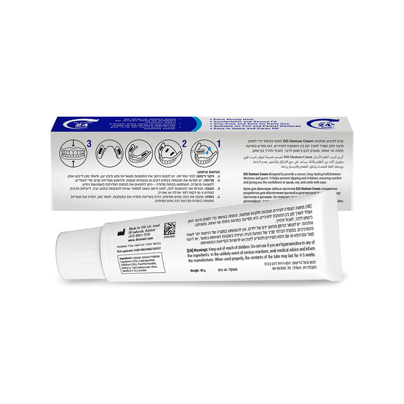 Denture Cream Zinc-Free 40g